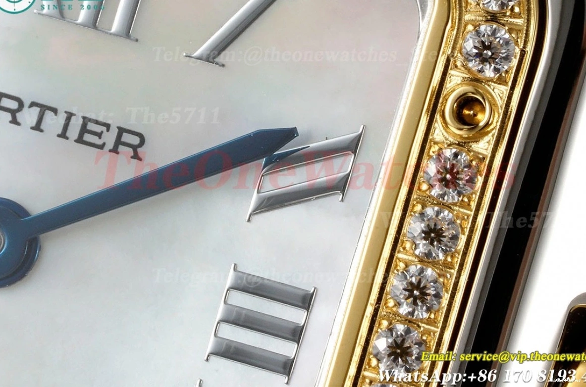 Quartz 27mm De YG Dial SS AF Secrete Ladies Panthere Dia Mop 0127